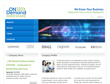 Tablet Screenshot of ondemandhardware.com